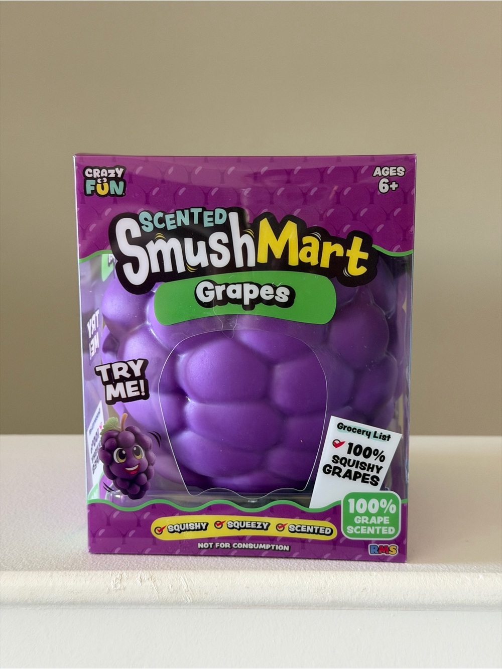 SmushMart Scented Grapes Squishy Toy - Purple by